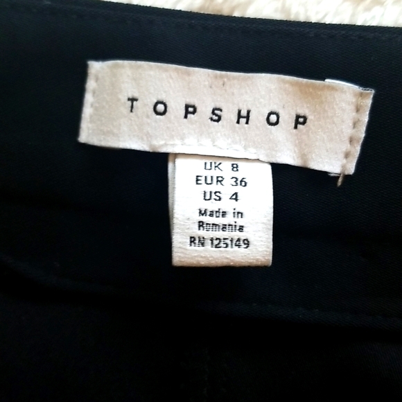 NWT black, wide leg, tuxedo style pants - Picture 4 of 7